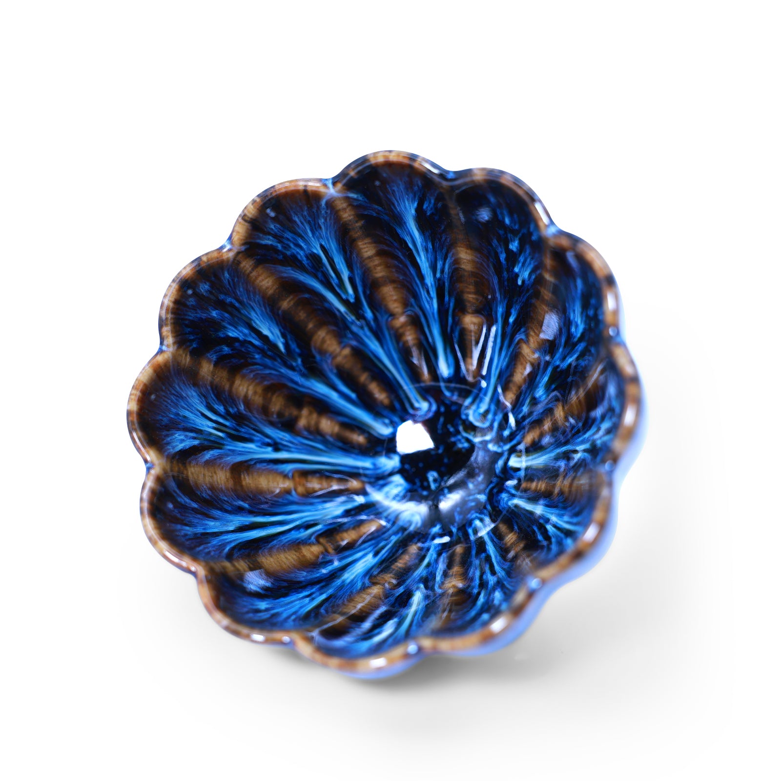 Blue Flame Chrysanthemum Petal Jianzhan
